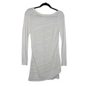 White House Black Market  Stitch-detail Tunic Sweater - Size S - EUC